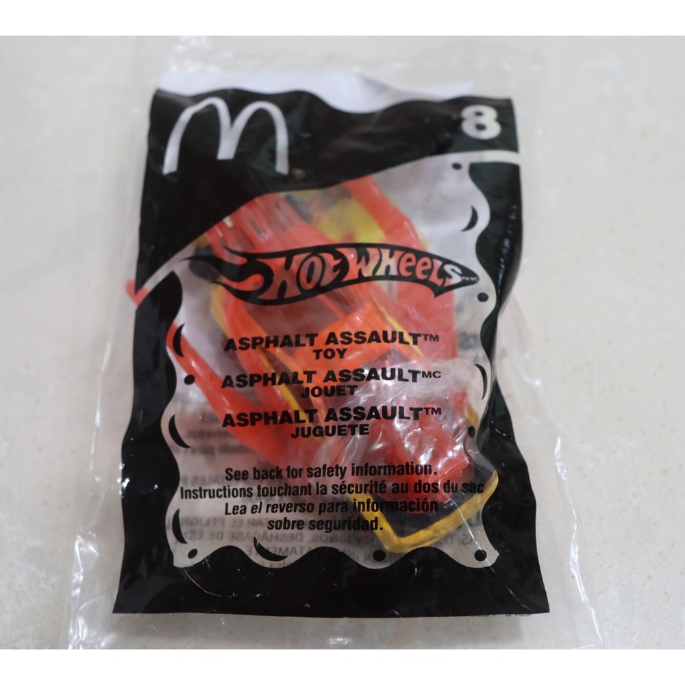 2006 McDonalds Happy Meal Hot Wheels Asphalt Assault Toy Car Sealed Bag 8